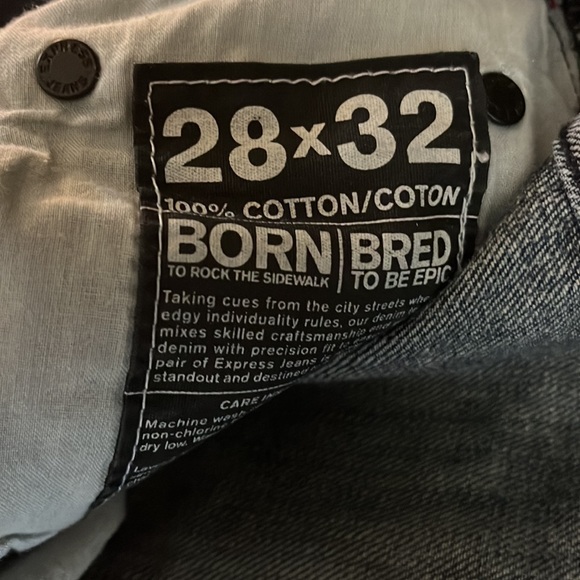 EXPRESS ROCCO SLIM FIT SKINNY LEG JEANS - Picture 14 of 16